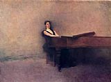 Thomas Dewing Wall Art - The Piano
